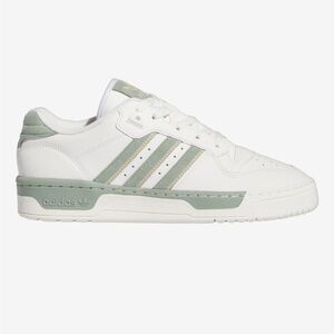 Adidas Classic Rivalry White and Sage Sneakers
